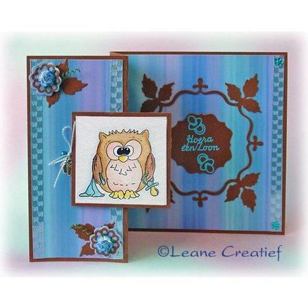 Leane Creatief - Lea'bilities TraTransparenter stamp, little owl Tweetke