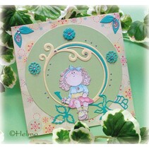 Selos transparentes, flowergirl