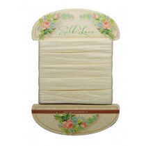 Blanco antiguo encaje de seda