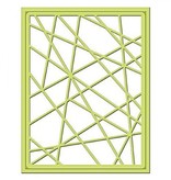 Spellbinders und Rayher Stanz- und Prägeschablone, Metallschablone Shapeabilities, Card Fronts / Glass Effects