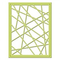 Stempling og Embossing stencil, metal stencil Shapeabilities, Card Fronter / Glas Effects