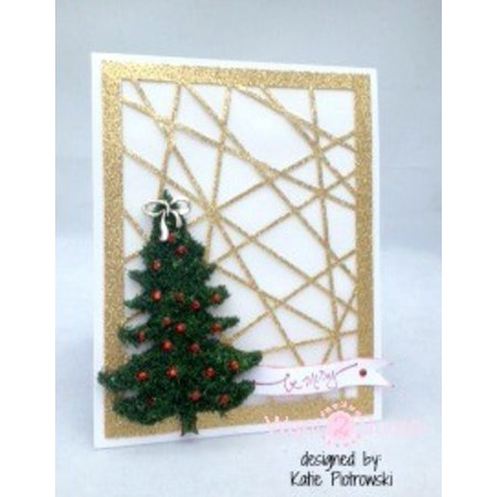 Spellbinders und Rayher Stamping and Embossing stencil, metal stencil Shapeabilities, Card Fronts / Glass Effects