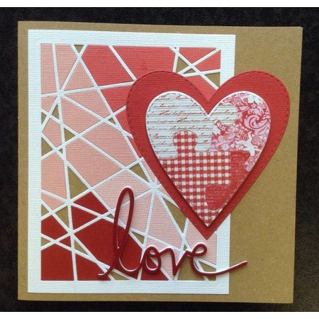 Spellbinders und Rayher Stamping and Embossing stencil, metal stencil Shapeabilities, Card Fronts / Glass Effects