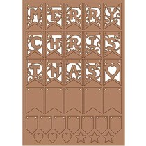 Kraftliner, decoración de Navidad