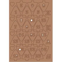 Kraftliner, for designing Christmas Calendar