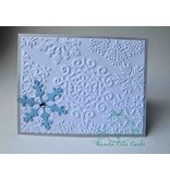 Sizzix 2 Embossing Folder 11,43x14,61 cm, copo de nieve y estrellas
