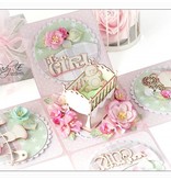 Embellishments / Verzierungen corte a laser aglomerado: Berço 3D / cama com Acessórios do bebê