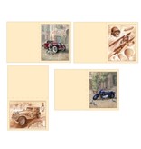 Dekoration Schachtel Gestalten / Boxe ... Bastelset, 3D Stanzbogen für 4 Männerkarten: Oldtimer, Doppeldecker, Motorrad + 4 Doppelkarten!