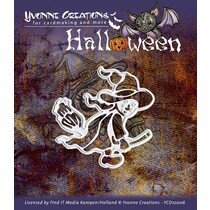 Perforación y la máscara de relieve, Halloween "una bruja"