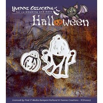 Perforación y la máscara de relieve, Halloween "cesta de la calabaza"