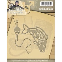 Stampen en Embossing stencil, Het is een Mans World - Vissen Float
