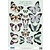 Embellishments / Verzierungen 2 die cut plade, med mere end 30 sommerfugle