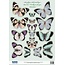 Embellishments / Verzierungen 2 die cut plade, med mere end 30 sommerfugle