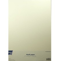 Kraft A4 in white, 20 sheets