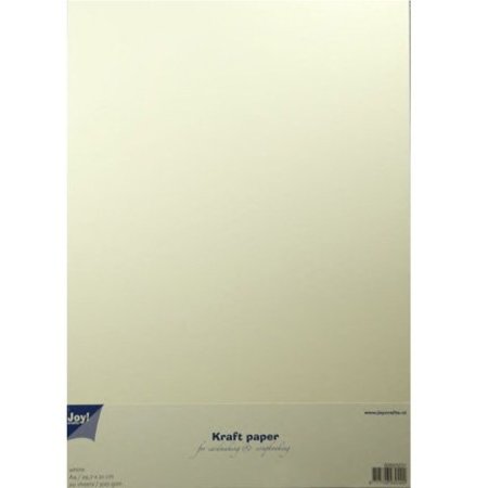 BASTELZUBEHÖR / CRAFT ACCESSORIES Kraftpapier A4 in weiß, 20 Blatt