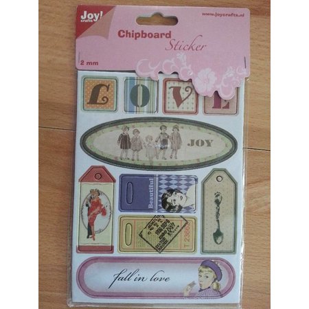 Joy!Crafts und JM Creation 10 Chipboards Sticker, 2mm dick