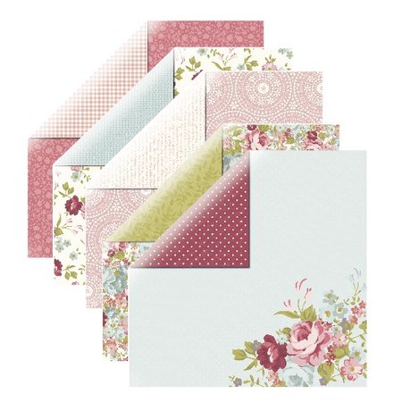 Designer Papier Scrapbooking: 30,5 x 30,5 cm Papier Carta Designer, rose