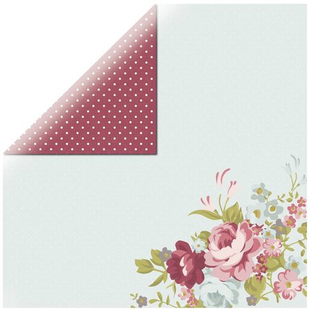 Designer Papier Scrapbooking: 30,5 x 30,5 cm Papier Carta Designer, rose