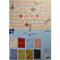 Designer Block, A4 paper pad, Christmas