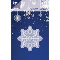 Estampado y Repujado plantilla, cristal de hielo / copo de nieve