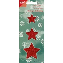 Stamping and Embossing stencil, 3 stars