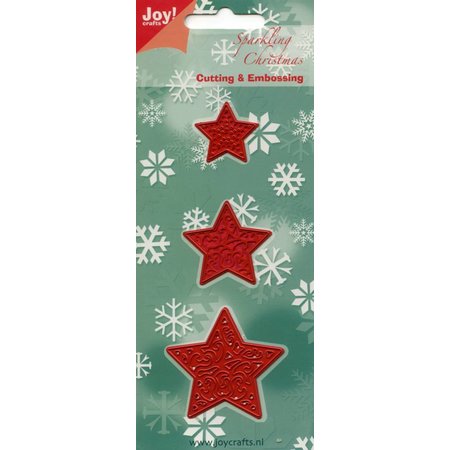 Joy!Crafts und JM Creation Stamping and Embossing stencil, 3 stars
