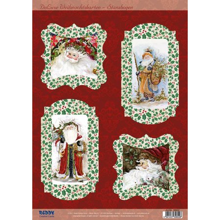 BASTELSETS / CRAFT KITS: Bastelset para 4 Cartões de Natal