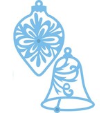 Marianne Design Stanz- und Prägeschablone, 2 Weihnachtskugeln
