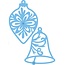 Marianne Design Stampaggio e goffratura stencil, 2 palle di Natale