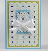 Spellbinders und Rayher Spellbinders Stamping and Embossing stencil, Nestabilities, decorative frame and label