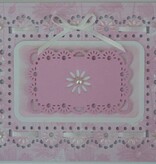 Spellbinders und Rayher Spellbinders Stempling og Embossing stencil, Nestabilities, dekorativ ramme og label