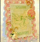 Spellbinders und Rayher Spellbinders Stempling og Embossing stencil, Nestabilities, dekorativ ramme og label