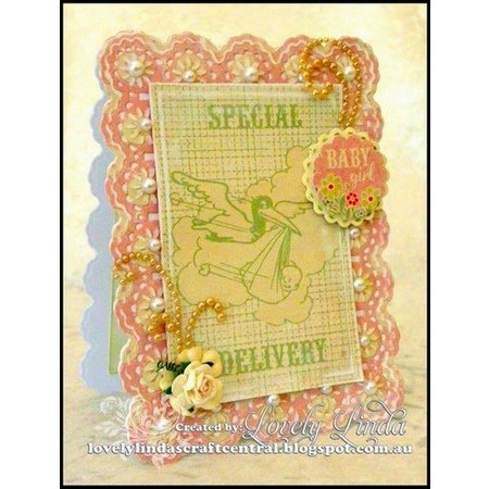 Spellbinders und Rayher Spellbinders Stanz- und Prägeschablone, Nestabilities, Zierrahmen und Label