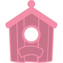 Stempling og prægning stencil + stempel Birdhouse: Daheim