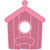 Marianne Design Stampaggio e goffratura stencil + Birdhouse timbro: Daheim