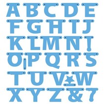 Couper et gaufrer des pochoirs, des lettres Garland