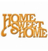 Spellbinders und Rayher Corte e de estampagem estênceis, A D-Lites, o texto "Home Sweet Home"