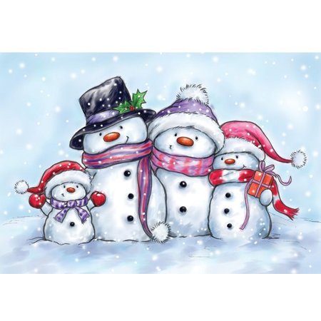 Wild Rose Studio`s Trasparente Stempel, carino pupazzi di neve