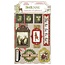 Bo Bunny Bo Bunny, Collection Christmas, 3D stickers chipboard