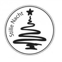 Mini tre stempel, Silent Night, ø 2cm