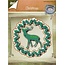 Joy!Crafts und JM Creation Punching and embossing templates, Christmas wreath and Hirsch