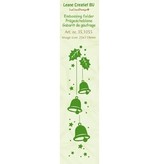 Leane Creatief - Lea'bilities Emboss.templ, Borde: cloches de Noël