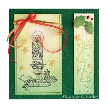 Leane Creatief - Lea'bilities Emboss.templ, Borde: Christmas bells