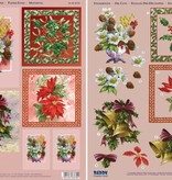 BASTELSETS / CRAFT KITS: Kits complets, pour 4 cartes de Noël