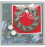 Joy!Crafts und JM Creation Bokse og preging maler, jul krans