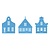 Marianne Design Cutting and embossing stencils, 3 Houses