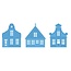 Marianne Design Cutting and embossing stencils, 3 Houses