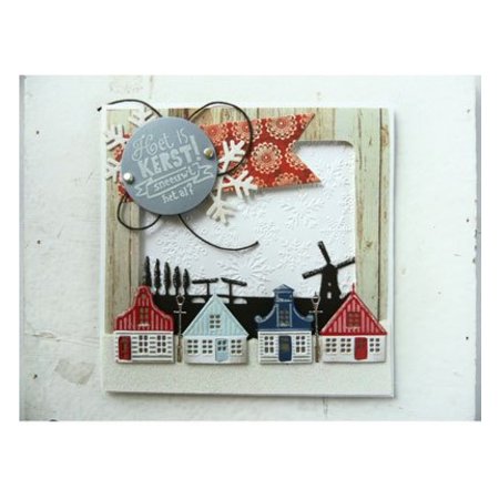 Marianne Design Coupe et de gaufrage pochoirs, 3 Maisons