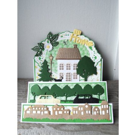 Marianne Design Estampage et Pochoir gaufrage, arbres Allee