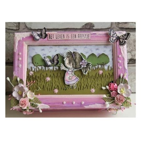Marianne Design Stampen en Embossing stencil, Allee Bomen
